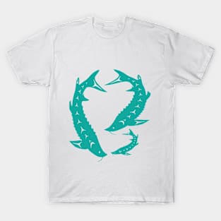 SturgeonFam Turquoise T-Shirt